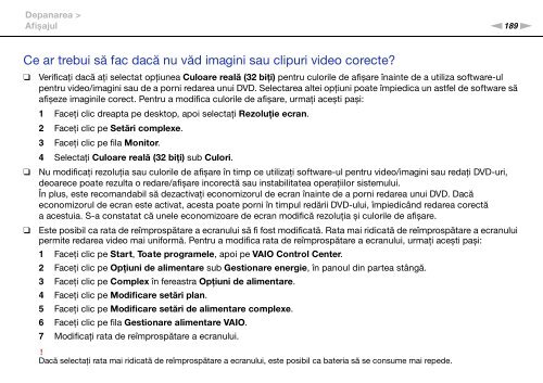 Sony VPCSE2E1E - VPCSE2E1E Istruzioni per l'uso Rumeno