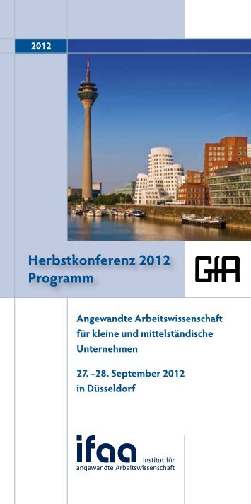 Herbstkonferenz 2012 Programm - GfA Gesellschaft für ...