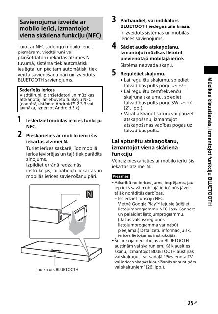 Sony HT-XT2 - HT-XT2 Consignes d&rsquo;utilisation Letton