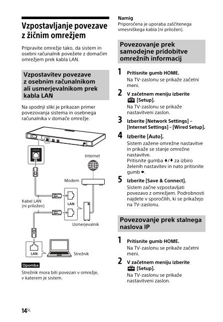 Sony HT-XT2 - HT-XT2 Consignes d&rsquo;utilisation Slov&eacute;nien