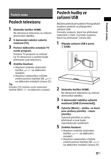 Sony HT-XT2 - HT-XT2 Consignes d&rsquo;utilisation Tch&egrave;que