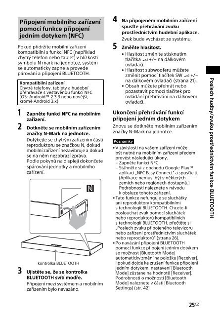 Sony HT-XT2 - HT-XT2 Consignes d&rsquo;utilisation Tch&egrave;que