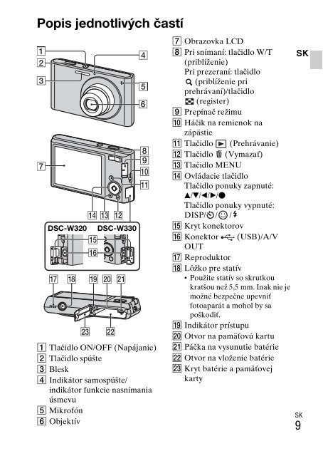 Sony DSC-W330 - DSC-W330 Consignes d&rsquo;utilisation Norv&eacute;gien