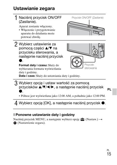 Sony DSC-W330 - DSC-W330 Consignes d&rsquo;utilisation Anglais