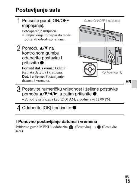 Sony DSC-W330 - DSC-W330 Consignes d&rsquo;utilisation Anglais