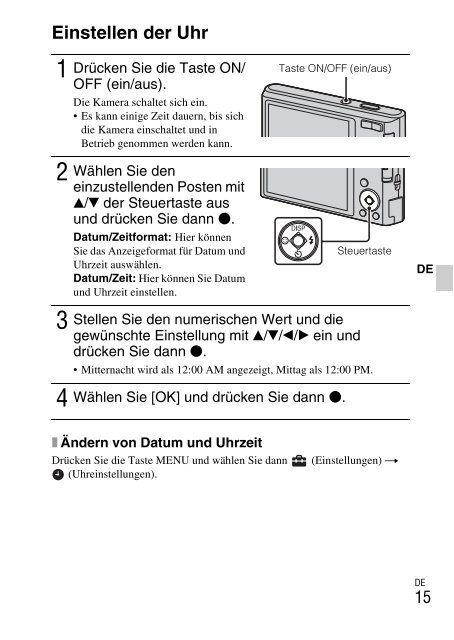 Sony DSC-W330 - DSC-W330 Consignes d&rsquo;utilisation Tch&egrave;que