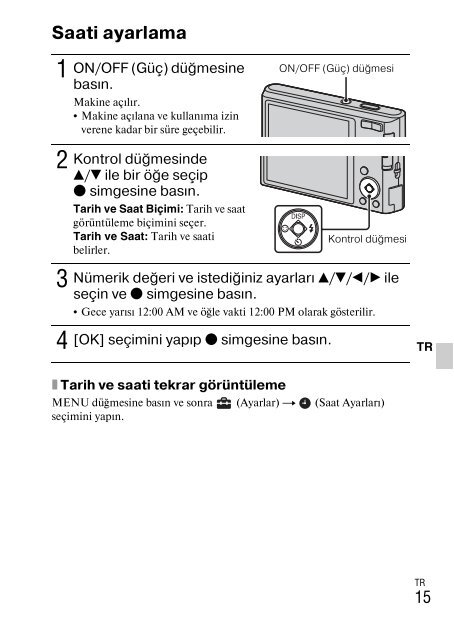 Sony DSC-W330 - DSC-W330 Consignes d&rsquo;utilisation Tch&egrave;que