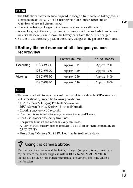 Sony DSC-W330 - DSC-W330 Consignes d&rsquo;utilisation Finlandais