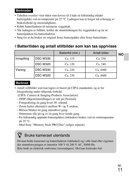 Sony DSC-W330 - DSC-W330 Consignes d&rsquo;utilisation Finlandais