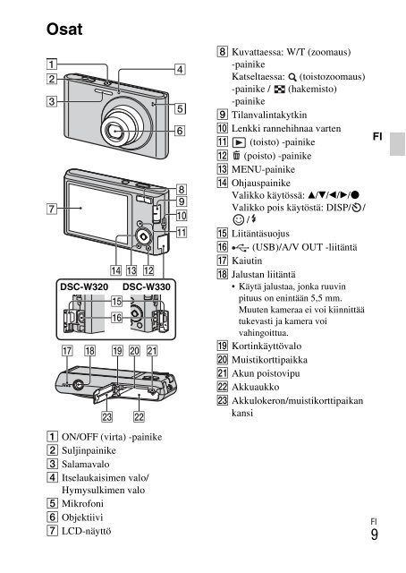 Sony DSC-W330 - DSC-W330 Consignes d&rsquo;utilisation Portugais