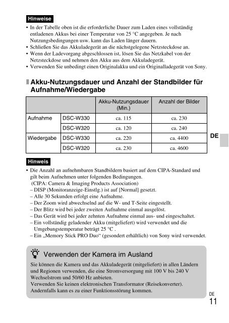 Sony DSC-W330 - DSC-W330 Consignes d&rsquo;utilisation Turc