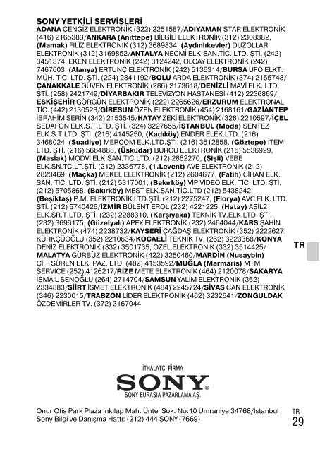 Sony DSC-W330 - DSC-W330 Consignes d&rsquo;utilisation Turc