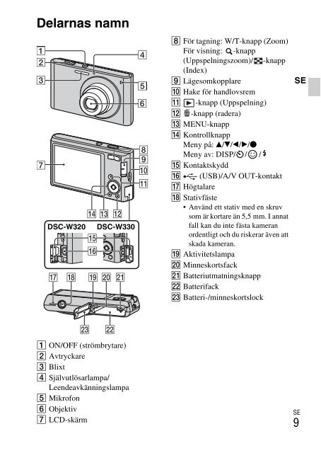 Sony DSC-W330 - DSC-W330 Consignes d&rsquo;utilisation Italien