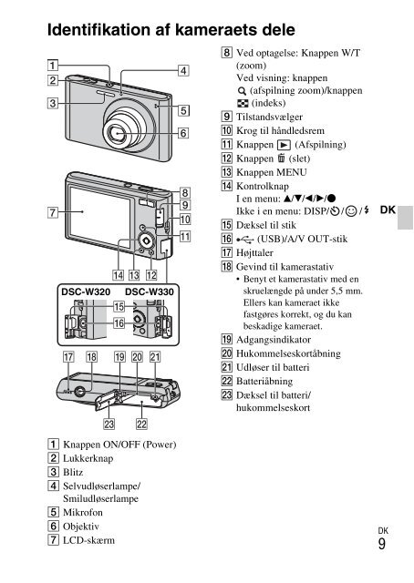 Sony DSC-W330 - DSC-W330 Consignes d&rsquo;utilisation Italien