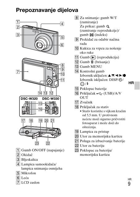 Sony DSC-W330 - DSC-W330 Consignes d&rsquo;utilisation Italien