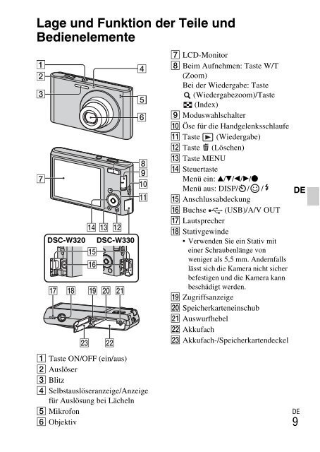 Sony DSC-W330 - DSC-W330 Consignes d&rsquo;utilisation Su&eacute;dois