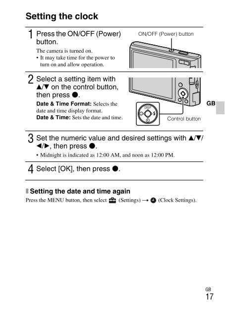 Sony DSC-W330 - DSC-W330 Consignes d&rsquo;utilisation Anglais