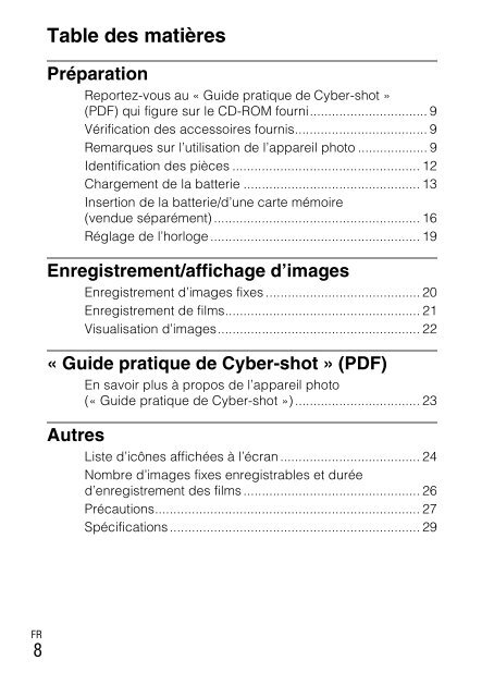 Sony DSC-W330 - DSC-W330 Consignes d&rsquo;utilisation Danois