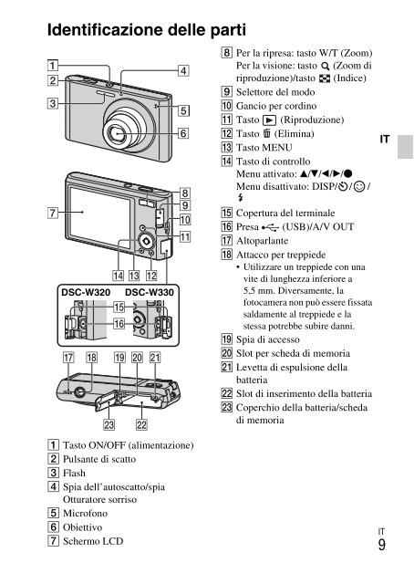 Sony DSC-W330 - DSC-W330 Consignes d&rsquo;utilisation Danois