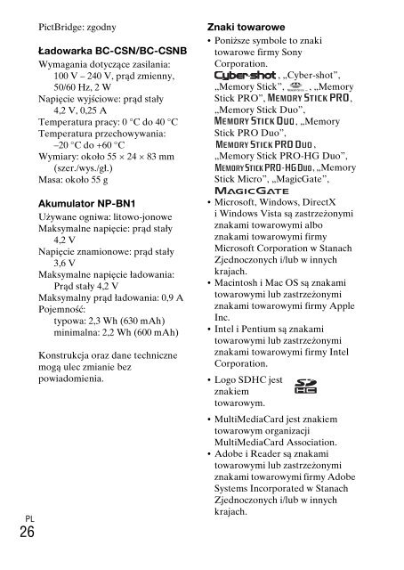 Sony DSC-W330 - DSC-W330 Consignes d&rsquo;utilisation Slovaque