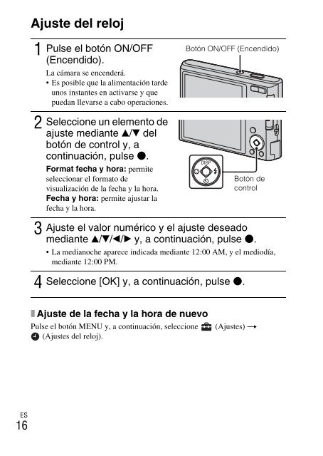 Sony DSC-W330 - DSC-W330 Consignes d&rsquo;utilisation Espagnol