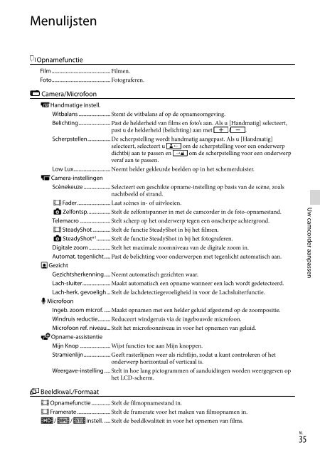 Sony HDR-PJ230E - HDR-PJ230E Consignes d&rsquo;utilisation Fran&ccedil;ais