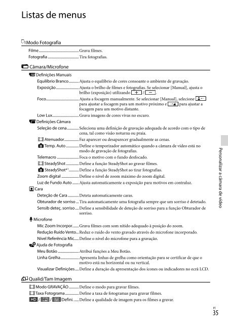 Sony HDR-PJ230E - HDR-PJ230E Consignes d&rsquo;utilisation Fran&ccedil;ais