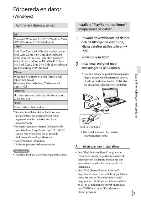 Sony HDR-PJ230E - HDR-PJ230E Consignes d&rsquo;utilisation Finlandais