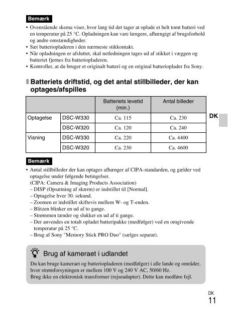 Sony DSC-W330 - DSC-W330 Consignes d&rsquo;utilisation Fran&ccedil;ais