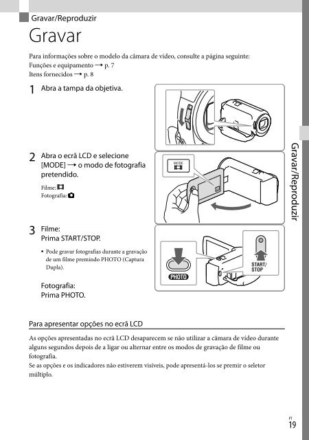 Sony HDR-PJ230E - HDR-PJ230E Consignes d&rsquo;utilisation