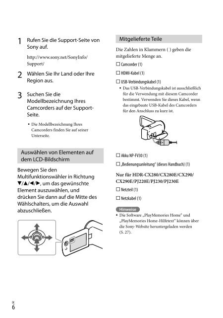 Sony HDR-PJ230E - HDR-PJ230E Consignes d&rsquo;utilisation