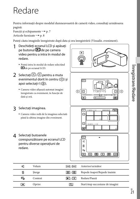 Sony HDR-PJ230E - HDR-PJ230E Consignes d&rsquo;utilisation Su&eacute;dois