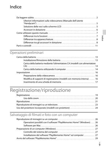 Sony HDR-PJ230E - HDR-PJ230E Consignes d&rsquo;utilisation Portugais