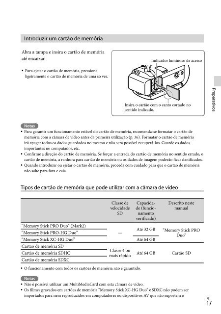 Sony HDR-PJ230E - HDR-PJ230E Consignes d&rsquo;utilisation Portugais