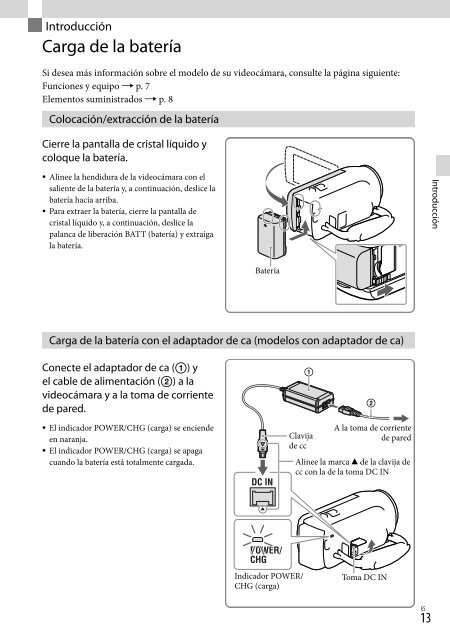 Sony HDR-PJ230E - HDR-PJ230E Consignes d&rsquo;utilisation Espagnol