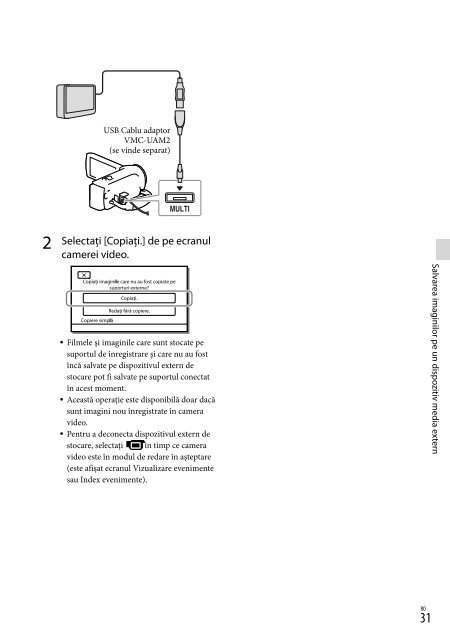 Sony HDR-PJ230E - HDR-PJ230E Consignes d&rsquo;utilisation Roumain