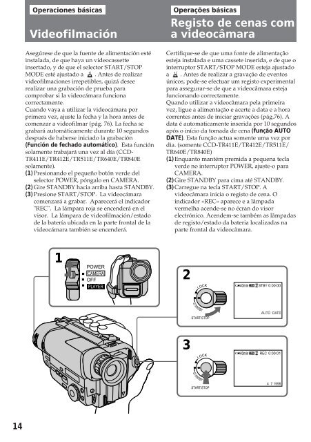 Sony CCD-TR412E - CCD-TR412E Consignes d&rsquo;utilisation Espagnol