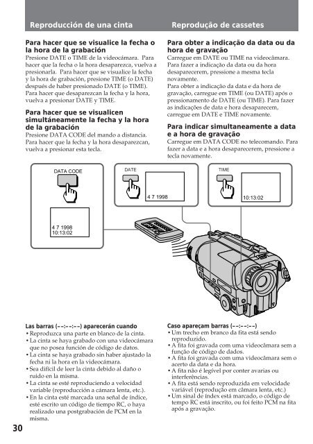 Sony CCD-TR412E - CCD-TR412E Consignes d&rsquo;utilisation Espagnol