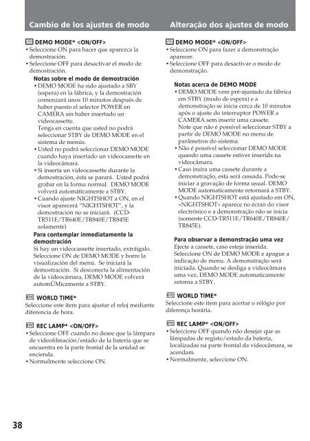 Sony CCD-TR412E - CCD-TR412E Consignes d&rsquo;utilisation Espagnol