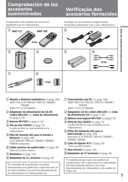 Sony CCD-TR412E - CCD-TR412E Consignes d&rsquo;utilisation Espagnol