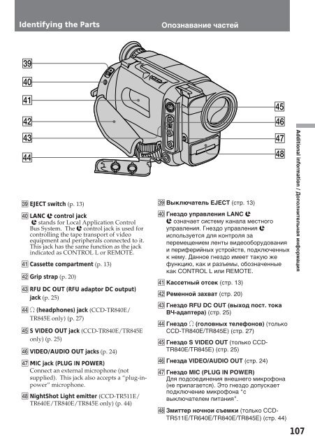 Sony CCD-TR412E - CCD-TR412E Consignes d&rsquo;utilisation Anglais