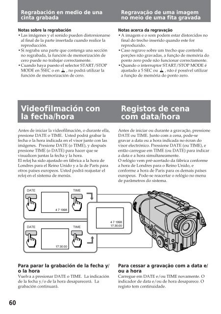 Sony CCD-TR412E - CCD-TR412E Consignes d&rsquo;utilisation Portugais