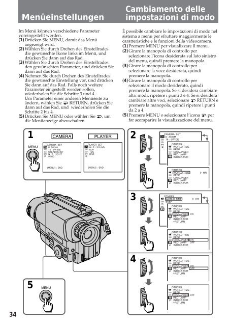 Sony CCD-TR412E - CCD-TR412E Consignes d&rsquo;utilisation Italien