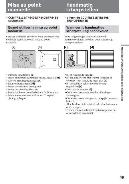 Sony CCD-TR412E - CCD-TR412E Consignes d&rsquo;utilisation Fran&ccedil;ais