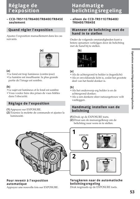 Sony CCD-TR412E - CCD-TR412E Consignes d&rsquo;utilisation