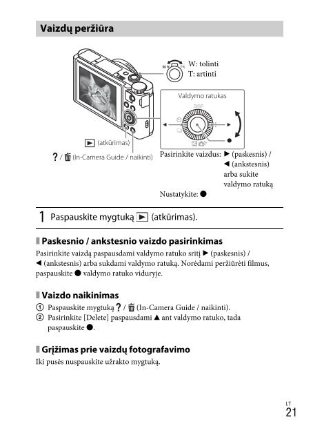 Sony DSC-WX500 - DSC-WX500 Mode d'emploi Lituanien