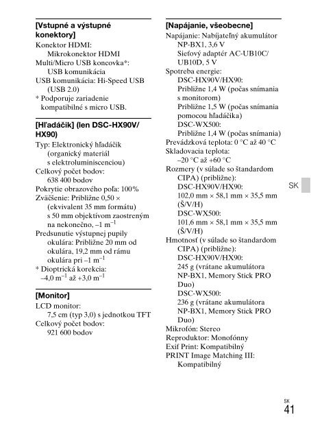 Sony DSC-WX500 - DSC-WX500 Mode d'emploi Tch&egrave;que