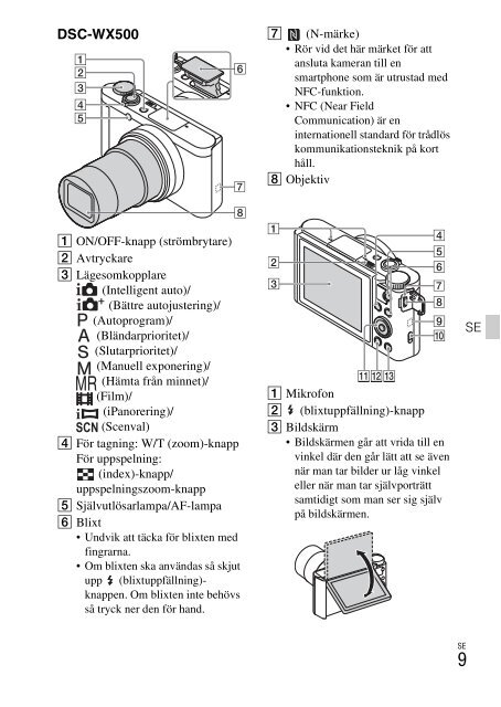 Sony DSC-WX500 - DSC-WX500 Mode d'emploi Tch&egrave;que