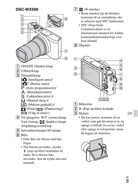 Sony DSC-WX500 - DSC-WX500 Mode d'emploi Tch&egrave;que