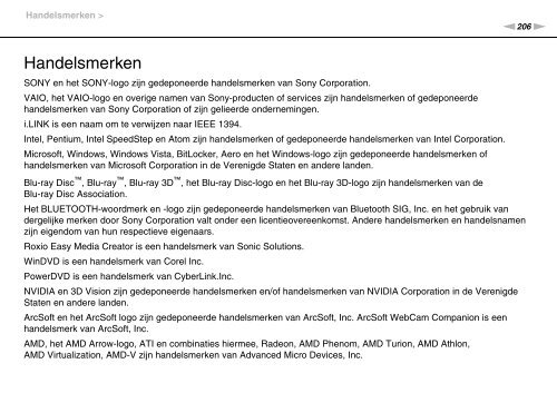 Sony VPCSE2E1E - VPCSE2E1E Istruzioni per l'uso Olandese